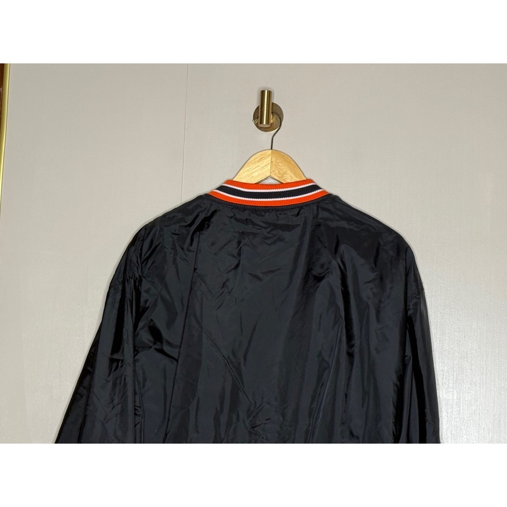 Vintage Eastbay Nylon Pullover Windbreaker Jacket Black Orange L - Picture 5 of 7
